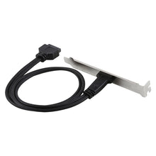 Load image into Gallery viewer, 50cm USB-C / Type-C Female to USB 3.0 Motherboard 20 Pin Female Panel Expansion Bracket Mount Cable, 50cm Motherboard 20 Pin