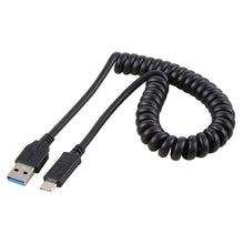 Load image into Gallery viewer, 1.5m High Speed USB 3.0 Male to USB-C / Type-C Male Retractable Spring Extension Cable, USB 3.0 Male to Type-C Male