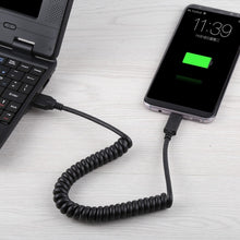 Load image into Gallery viewer, 1.5m High Speed USB 3.0 Male to USB-C / Type-C Male Retractable Spring Extension Cable, USB 3.0 Male to Type-C Male