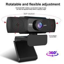 Load image into Gallery viewer, HXSJ S5 1080P Adjustable HD Video Webcam PC Camera with Microphone