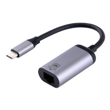 Load image into Gallery viewer, Type-C / USB-C Male to Gigabit RJ45 Female Adapter Converter, Gigabit RJ45 Female