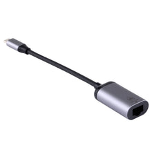 Load image into Gallery viewer, Type-C / USB-C Male to Gigabit RJ45 Female Adapter Converter, Gigabit RJ45 Female