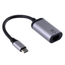 Load image into Gallery viewer, Type-C / USB-C Male to Gigabit RJ45 Female Adapter Converter, Gigabit RJ45 Female