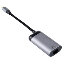 Load image into Gallery viewer, Type-C / USB-C Male to RJ45 Female  + Type-C / USB-C Female + USB Female Adapter Converter, RJ45 + Type-C + USB Female