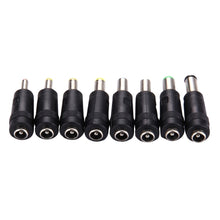 Load image into Gallery viewer, 5.5x2.1mm Female to Multiple Male Interfaces 8 in 1 Power Adapters Set for HP / Sony / Acer / ASUS / DELL Laptop Notebook, 8 in 1 Power Adapters