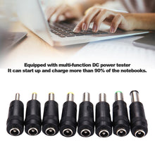 Load image into Gallery viewer, 5.5x2.1mm Female to Multiple Male Interfaces 8 in 1 Power Adapters Set for HP / Sony / Acer / ASUS / DELL Laptop Notebook, 8 in 1 Power Adapters