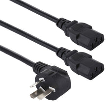 Load image into Gallery viewer, 10A 250V 3 Pin Computer PC Power Cable, Length: 1.8m, AU Plug, Double Heads AU Plug
