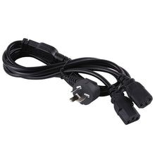 Load image into Gallery viewer, 10A 250V 3 Pin Computer PC Power Cable, Length: 1.8m, AU Plug, Double Heads AU Plug