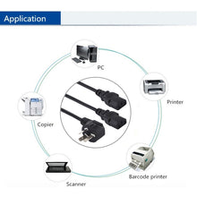 Load image into Gallery viewer, 10A 250V 3 Pin Computer PC Power Cable, Length: 1.8m, AU Plug, Double Heads AU Plug