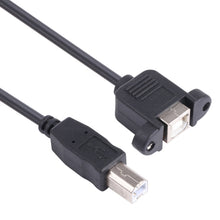 Load image into Gallery viewer, USB BM to BF Printer Extension Cable with Screw Hole, Length: 50cm, USB-B Male to USB-B Female, 50cm