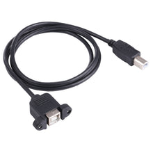 Load image into Gallery viewer, USB BM to BF Printer Extension Cable with Screw Hole, Length: 50cm, USB-B Male to USB-B Female, 50cm