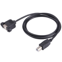 Load image into Gallery viewer, USB BM to BF Printer Extension Cable with Screw Hole, Length: 50cm, USB-B Male to USB-B Female, 50cm
