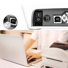 Load image into Gallery viewer, USB BM to BF Printer Extension Cable with Screw Hole, Length: 50cm, USB-B Male to USB-B Female, 50cm