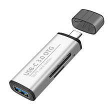 Load image into Gallery viewer, ADS-103 3 in 1 Type-C Male to USB 3.0 Female + SD / TF Card Slots OTG Adapter SD / TF Card Reader