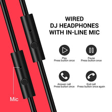 Load image into Gallery viewer, OneOdio A71 Head-mounted Noise Reduction Wired Headphone with Microphone, A71 (Red Black)