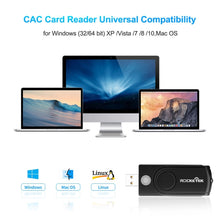 Load image into Gallery viewer, ROCKETEK CR310 USB 2.0 + TF Card + SD Card + SIM Card + Smart Card Multi-function Card Reader, USB 2.0