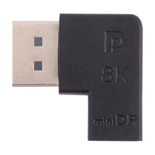 Load image into Gallery viewer, 8K DisplayPort Male to Mini DisplayPort Female Elbow Adapter, DP Male to Mini DP Female Elbow