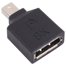 Load image into Gallery viewer, 8K Mini DisplayPort Male to DisplayPort Female Straight Adapter, Mini DP Male to DP Female Straight