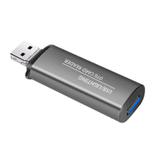 Load image into Gallery viewer, 118 2 in 1 USB + 8 Pin Interfaces USB Flash Disk / Memory Card OTG Card Reader for IOS System Mobile Phone / Computer