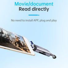 Load image into Gallery viewer, 118 2 in 1 USB + 8 Pin Interfaces USB Flash Disk / Memory Card OTG Card Reader for IOS System Mobile Phone / Computer