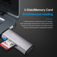 Load image into Gallery viewer, 118 2 in 1 USB + 8 Pin Interfaces USB Flash Disk / Memory Card OTG Card Reader for IOS System Mobile Phone / Computer