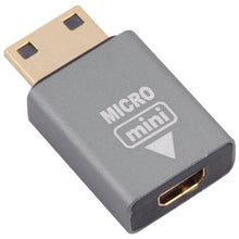 Load image into Gallery viewer, Micro HDMI Female to Mini HDMI Male Adapter, Micro HDMI to Mini HDMI