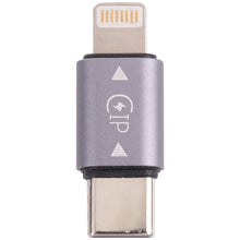Load image into Gallery viewer, USB-C / Type-C Male to 8 Pin Male Charging + Data Transmission + OTG Adapter