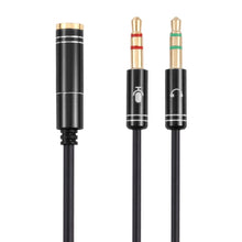 Load image into Gallery viewer, 3.5mm Female to 2 x 3.5mm Male Adapter Cable, 3.5mm Female to 2 x 3.5mm Male