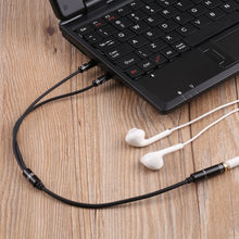 Load image into Gallery viewer, 3.5mm Female to 2 x 3.5mm Male Adapter Cable, 3.5mm Female to 2 x 3.5mm Male
