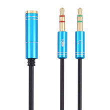Load image into Gallery viewer, 3.5mm Female to 2 x 3.5mm Male Adapter Cable, 3.5mm Female to 2 x 3.5mm Male