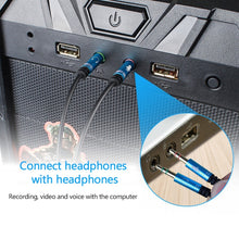 Load image into Gallery viewer, 3.5mm Female to 2 x 3.5mm Male Adapter Cable, 3.5mm Female to 2 x 3.5mm Male