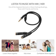 Load image into Gallery viewer, 2 x 3.5mm Female to 3.5mm Male Adapter Cable, 2 x 3.5mm Female to 3.5mm Male