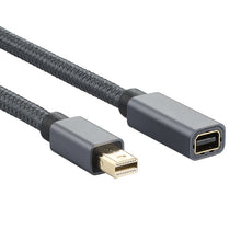 Load image into Gallery viewer, OD6.5mm Mini DP Male to Female DisplayPort Cable, DP Male to Female