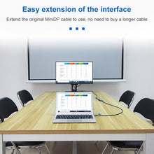 Load image into Gallery viewer, OD6.5mm Mini DP Male to Female DisplayPort Cable, DP Male to Female