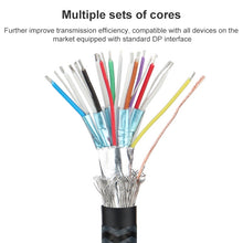 Load image into Gallery viewer, OD6.5mm DP Male to Male DisplayPort Cable, Length: 2m, DP Male to Male