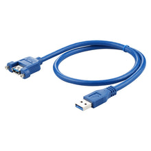 Load image into Gallery viewer, USB 3.0 Male to Female Extension Cable with Screw Nut, Cable Length: 1.5m, 1.5m