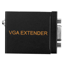 Load image into Gallery viewer, VGA Signal to RJ45 Signal Extender Transmitter + Receiver Converter Ethernet Cable, Transmission Distance: 60m, Transmission Distance: 60m