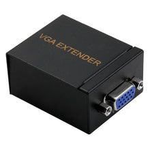 Load image into Gallery viewer, VGA Signal to RJ45 Signal Extender Transmitter + Receiver Converter Ethernet Cable, Transmission Distance: 60m, Transmission Distance: 60m