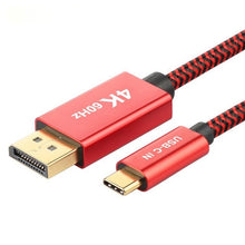 Load image into Gallery viewer, 4K 60Hz USB-C / Type-C Male to DisplayPort Male HD Adapter Cable
