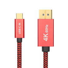 Load image into Gallery viewer, 4K 60Hz USB-C / Type-C Male to DisplayPort Male HD Adapter Cable