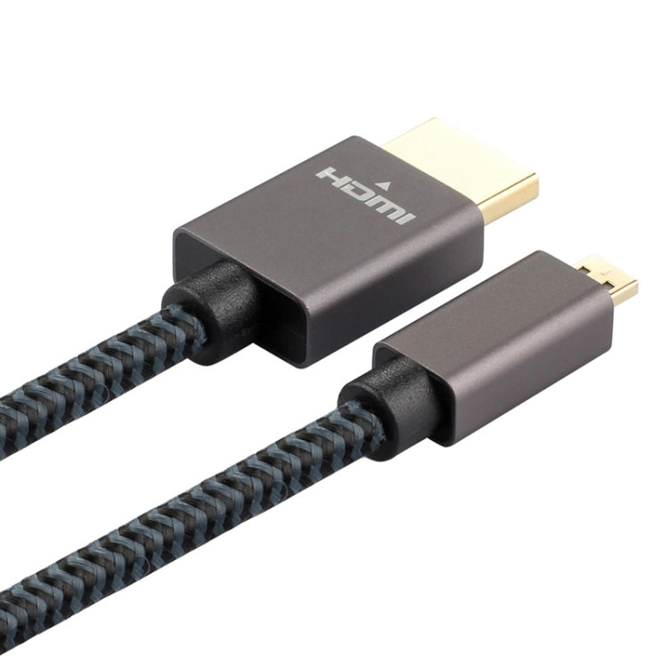 ULT-unite Gold-plated Head HDMI Male to Micro HDMI Male Nylon Braided Cable, Cable Length: 2m, 2m