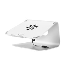 Load image into Gallery viewer, SOPI ZJ-001 Classic Style Aluminum Cooling Stand with Cool Fan for Laptop, Suitable for Mac Air, Mac Pro,  iPad, and Other Laptops, Classic Style with Cool Fan