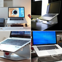 Load image into Gallery viewer, SOPI ZJ-001 Classic Style Aluminum Cooling Stand with Cool Fan for Laptop, Suitable for Mac Air, Mac Pro,  iPad, and Other Laptops, Classic Style with Cool Fan
