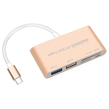 Load image into Gallery viewer, COMBO T-693 5 in 1 USB-C / Type-C to SD / TF / Micro SD Card Slot + USB 3.0 + USB 2.0Ports OTG HUB Card Reader