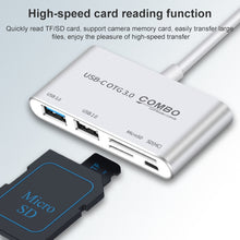 Load image into Gallery viewer, COMBO T-693 5 in 1 USB-C / Type-C to SD / TF / Micro SD Card Slot + USB 3.0 + USB 2.0Ports OTG HUB Card Reader