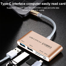 Load image into Gallery viewer, COMBO T-693 5 in 1 USB-C / Type-C to SD / TF / Micro SD Card Slot + USB 3.0 + USB 2.0Ports OTG HUB Card Reader