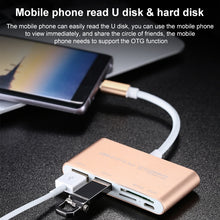 Load image into Gallery viewer, COMBO T-693 5 in 1 USB-C / Type-C to SD / TF / Micro SD Card Slot + USB 3.0 + USB 2.0Ports OTG HUB Card Reader
