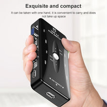 Load image into Gallery viewer, KSW-401V 4 VGA + 3 USB Ports to VGA KVM Switch Box with Control Button for Monitor, Keyboard, Mouse, Set-top box