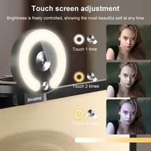 Load image into Gallery viewer, Landshine 90 Degree Wide-angle 2K USB Autofocus Computer Live Beauty HD Camera with Ring Light