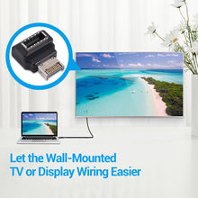 Load image into Gallery viewer, Type-E Female to Male 90 Degrees Elbow Computer Host Adapter, Type-E Female to Male